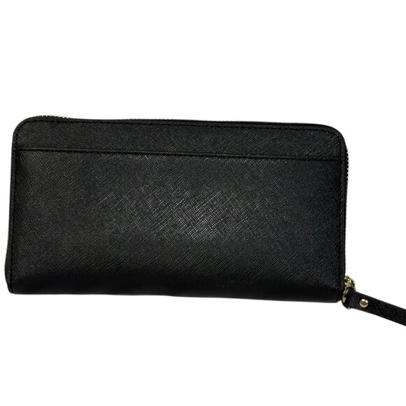 Kate Spade NY Zip Around Accordion Full Size Wallet WLRU2699 - Black - Picture 2 of 11